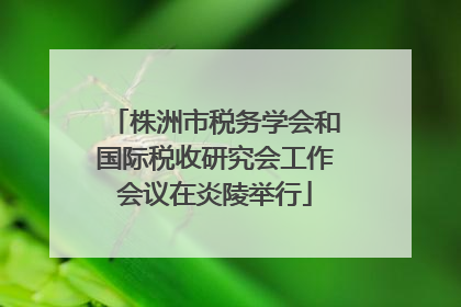 株洲市税务学会和国际税收研究会工作会议在炎陵举行