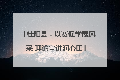 桂阳县：以赛促学展风采 理论宣讲润心田