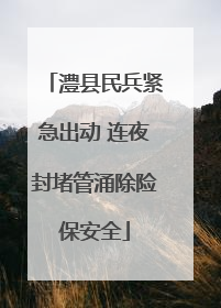 澧县民兵紧急出动 连夜封堵管涌除险保安全