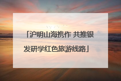 沪明山海携作 共推银发研学红色旅游线路