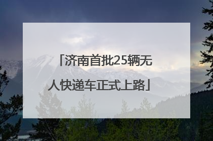 济南首批25辆无人快递车正式上路