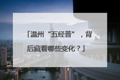 温州“五经普”，背后藏着哪些变化？