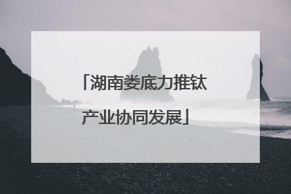 湖南娄底力推钛产业协同发展