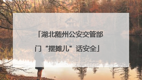 湖北随州公安交管部门“摆摊儿”话安全