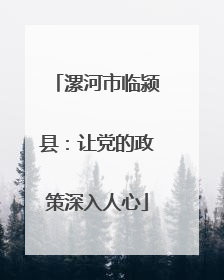 漯河市临颍县：让党的政策深入人心