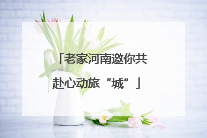 老家河南邀你共赴心动旅“城”