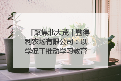 聚焦北大荒｜勤得利农场有限公司：以学促干推动学习教育“升温提速”