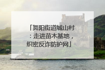 舞阳街道城山村：走进苗木基地，织密反诈防护网