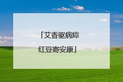 艾香驱病瘴 红豆寄安康