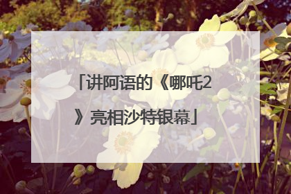 讲阿语的《哪吒2》亮相沙特银幕