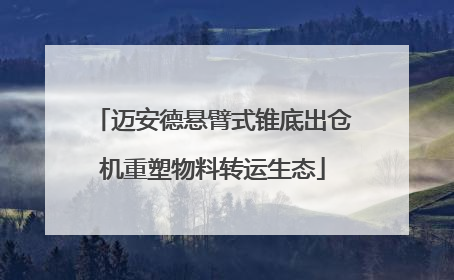 迈安德悬臂式锥底出仓机重塑物料转运生态