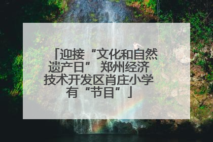迎接“文化和自然遗产日” 郑州经济技术开发区肖庄小学有“节目”