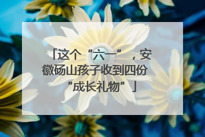 这个“六一”，安徽砀山孩子收到四份“成长礼物”