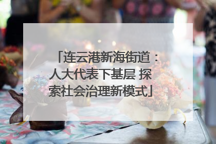 连云港新海街道：人大代表下基层 探索社会治理新模式