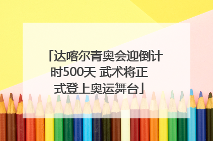 达喀尔青奥会迎倒计时500天 武术将正式登上奥运舞台