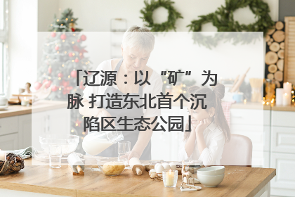辽源：以“矿”为脉 打造东北首个沉陷区生态公园