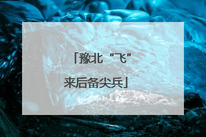 豫北“飞”来后备尖兵