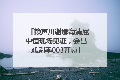 赖声川谢娜海清屈中恒现场见证，会昌戏剧季003开幕