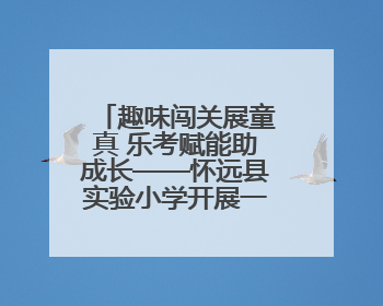 趣味闯关展童真 乐考赋能助成长——怀远县实验小学开展一、二年级无纸化测评活动
