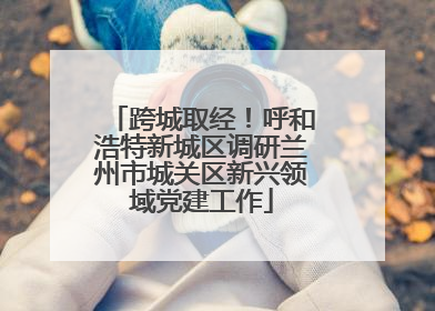跨城取经！呼和浩特新城区调研兰州市城关区新兴领域党建工作