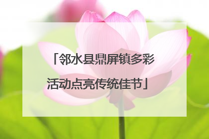 邻水县鼎屏镇多彩活动点亮传统佳节