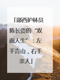 郧西护林员陈长贵的“双面人生”：左手青山，右手亲人