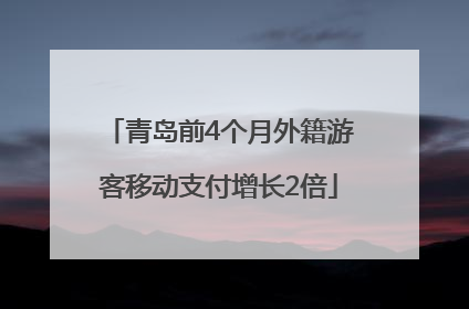 青岛前4个月外籍游客移动支付增长2倍