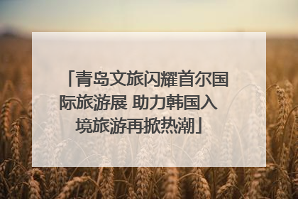 青岛文旅闪耀首尔国际旅游展 助力韩国入境旅游再掀热潮
