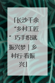 长沙千余“乡村工匠”巧手织就振兴梦｜乡村行·看振兴