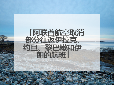 阿联酋航空取消部分往返伊拉克、约旦、黎巴嫩和伊朗的航班
