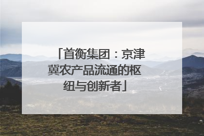 首衡集团：京津冀农产品流通的枢纽与创新者