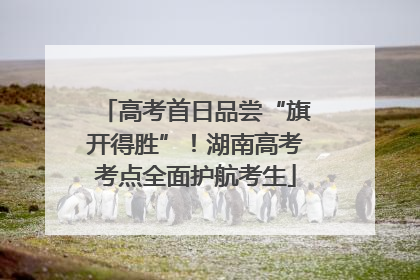 高考首日品尝“旗开得胜”！湖南高考考点全面护航考生