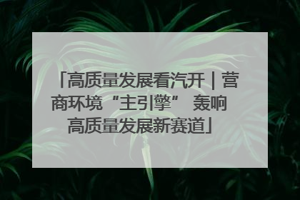高质量发展看汽开｜营商环境“主引擎” 轰响高质量发展新赛道