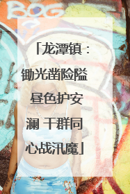 龙潭镇：锄光凿险隘 昼色护安澜 干群同心战汛魔