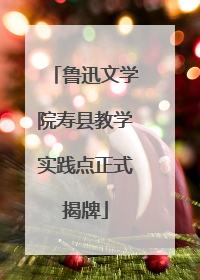 鲁迅文学院寿县教学实践点正式揭牌