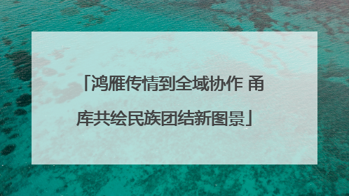 鸿雁传情到全域协作 甬库共绘民族团结新图景