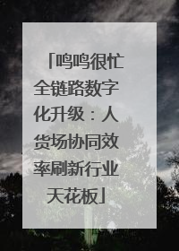 鸣鸣很忙全链路数字化升级：人货场协同效率刷新行业天花板