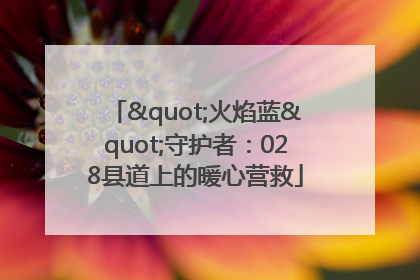 "火焰蓝"守护者：028县道上的暖心营救