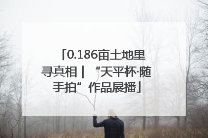 0.186亩土地里寻真相｜“天平杯·随手拍”作品展播