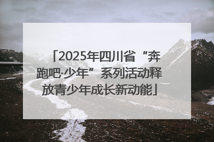 2025年四川省“奔跑吧·少年”系列活动释放青少年成长新动能