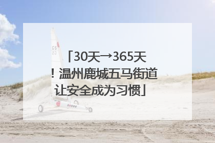 30天→365天！温州鹿城五马街道让安全成为习惯