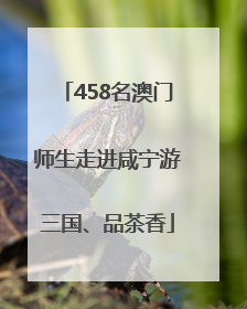 458名澳门师生走进咸宁游三国、品茶香