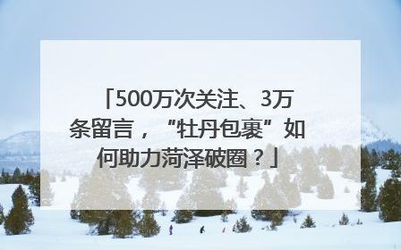 500万次关注、3万条留言，“牡丹包裹”如何助力菏泽破圈？