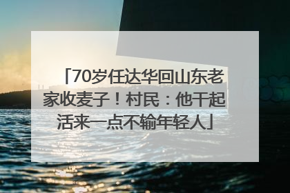70岁任达华回山东老家收麦子！村民：他干起活来一点不输年轻人