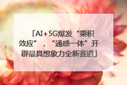 AI+5G爆发“乘积效应”，“通感一体”开辟最具想象力全新赛道