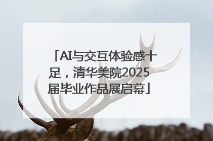 AI与交互体验感十足，清华美院2025届毕业作品展启幕